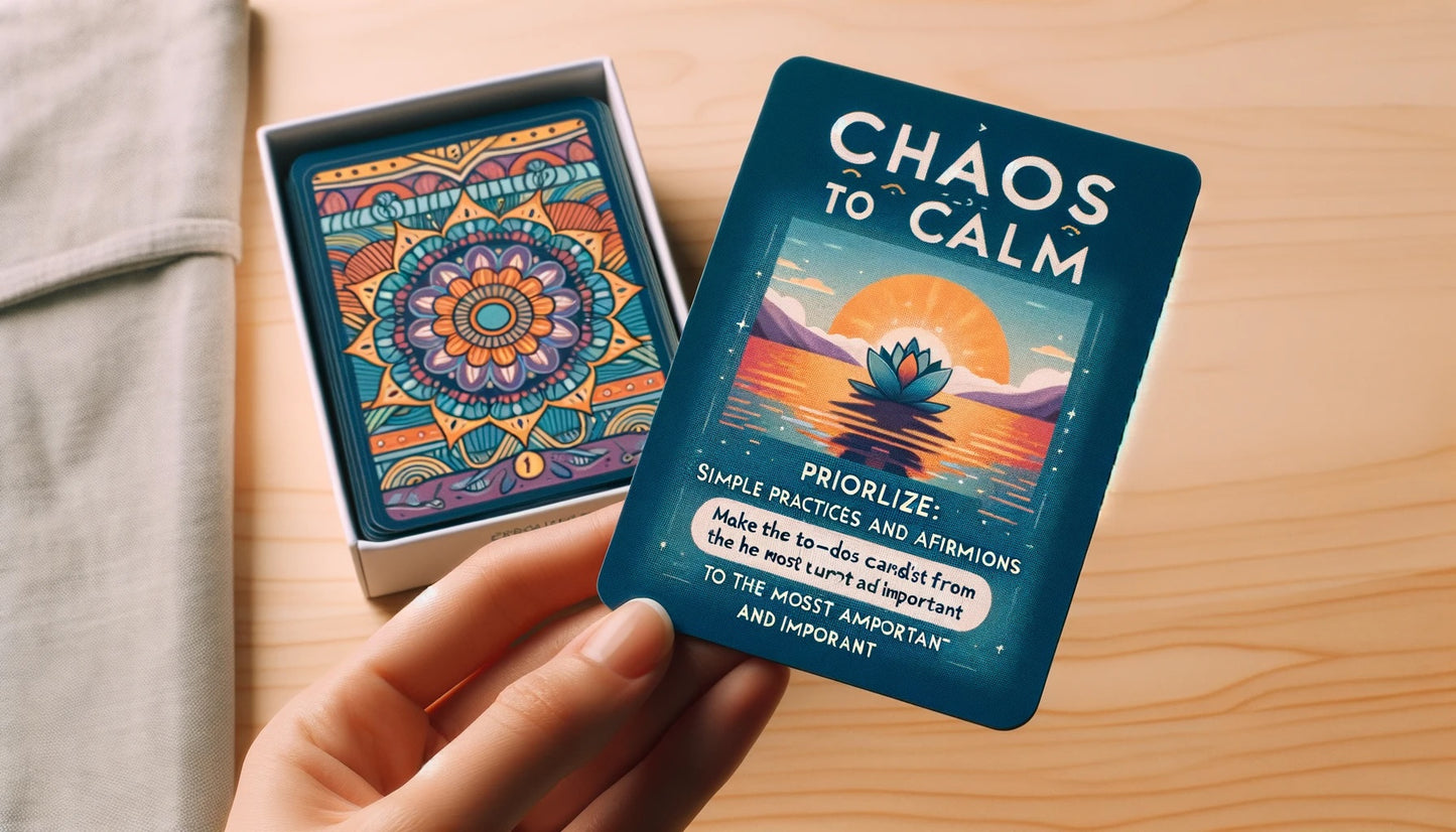 Chaos to Calm Cards: Simple Practices and Affirmations for a Calmer Day